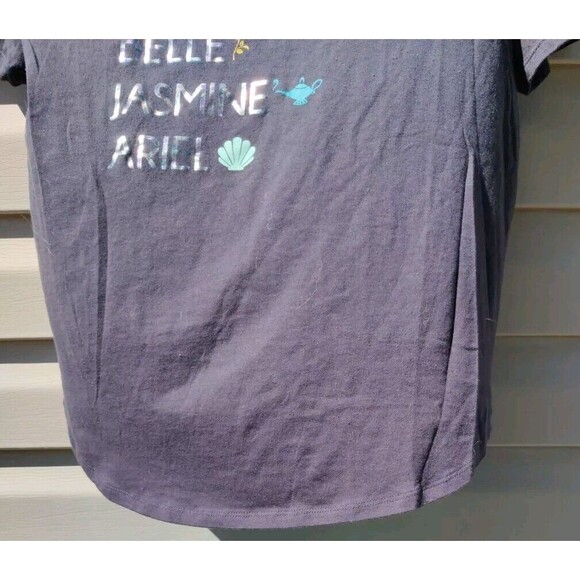 Disney Princess List Juniors XL Six Princesses Names & Symbols Phantom Gray - Picture 7 of 7